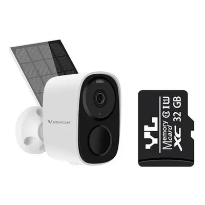 (Solar Camera 32G) Wireless Wifi Camera CCTV Security Camera Outdoor Full HD 1080P Audio IP Came