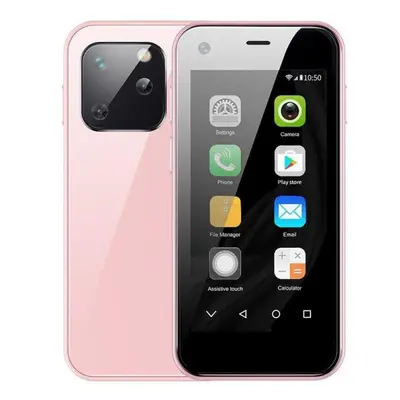 (pink) Soyes Xs13 Mini Android Smart Phone 2.5inch Hd Display Dual Sim Android 6.0 Ram 1gb Rom 8