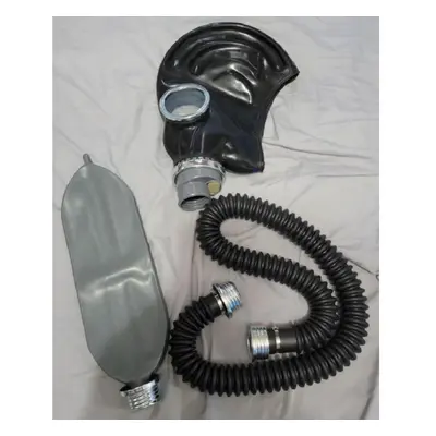 (light green, One Size) Half-face Silica Gel Gas Mask Fetish Latex Breathing Bag Rubber Tube Acc