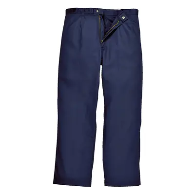 (5XL x Regular, Navy) Portwest Mens Bizweld Workwear Trousers / Pant