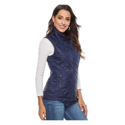 (blue, XL) Women Warm Heated Vest,lightweight Waterproof Comfortable And Durable Heated Vest Jac