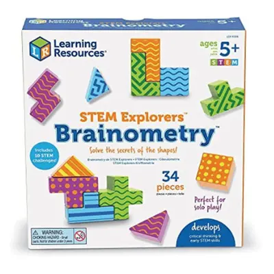 Learning Resources STEM Explorers Brainometry - Pieces, Ages 5+ STEM Toys for Kids, Brain Teaser