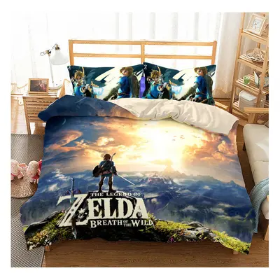 (Style 14, Double) Zelda Warrior Bedding Single Double Duvet Cover UK