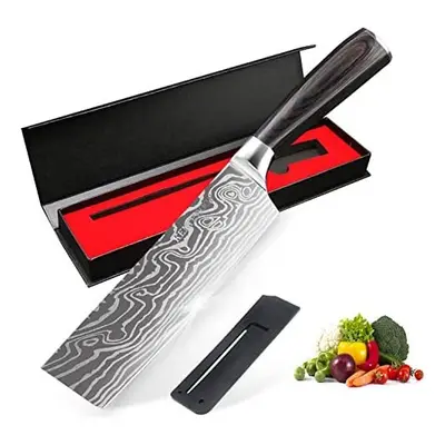 KENTROON 7" Kitchen Knives Japanese Nakiri Knife Universal Chef's Knife Fruit & Vegetable Knife 