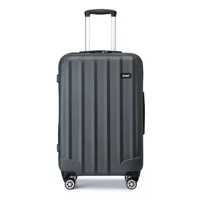 (24 inch) Grey 19/24/28 Inch Travel Luggage Trolley Case Bag Hard Shell ABS Wheels Spinner Suitc