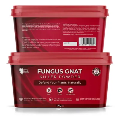 Fungus Gnat Killer Powder 1KG Diatomaceous Earth, Non-Toxic Pest Control, Child & Pet Safe, Effe