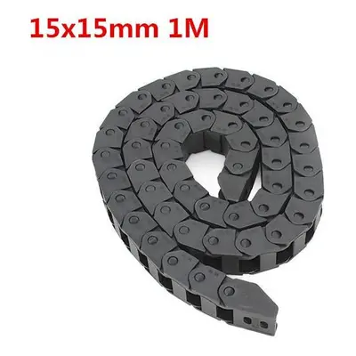 15x15mm L1000mm Plastic Cable Drag Chain Wire Carrier for CNC Router Machine