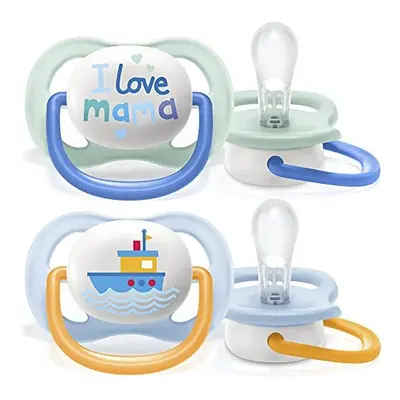 Philips Avent Ultra Air Pacifier, for 0-6m, Orthodontic & BPA-Free, pcs, Including Sterilizer/Ca