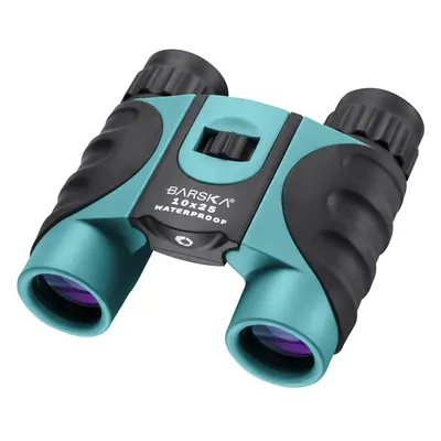 Barska 10x25mm Blue Waterproof Compact Binoculars AB12726