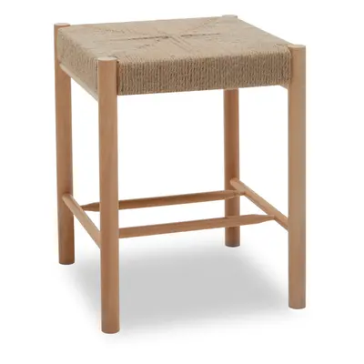 Premier Housewares Bandar Natural Wood Stool