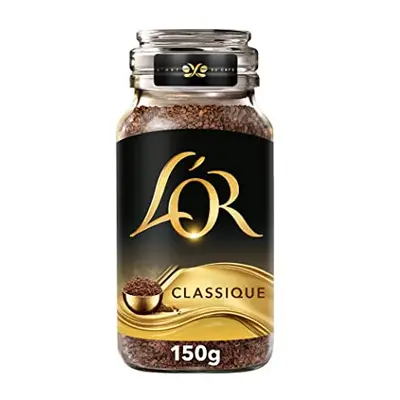 L'OR Classique Instant Coffee 150g (Pack of Jars, Total of 900g) (Packing may Vary).