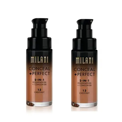 Milani Conceal And Perfect In Foundation + Concealer Chestnut 30ml x2