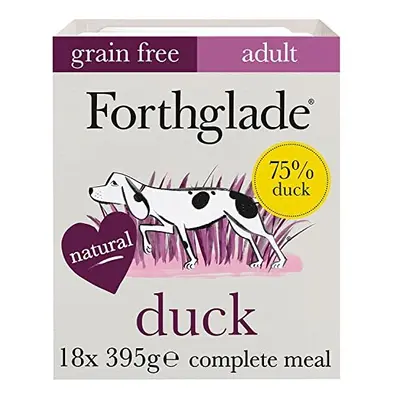 Forthglade Complete Natural Wet Dog Food - Grain Free Duck with vegetables (18 x 395g) Trays - A