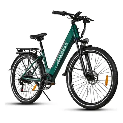 (Green) SAMEBIKE RS-A01Pro 27.5" Electric Bike with 36V 15AH Removable Battery Electric Mountain