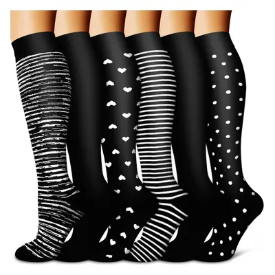 BLUEENJOY Copper Compression Socks for Women & Men (6 pairs) - Best Su