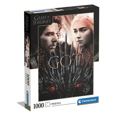 Clementoni Game of Thrones Thrones-1000 Made in Italy, Pieces, TV Series, Famous Movie Puzzles, 