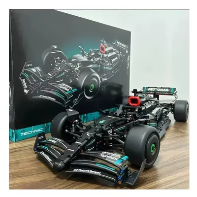 Technical F1 Compatible with W14 E 1:8 Sets 1642PCS Performance Building Blocks Super Race Car