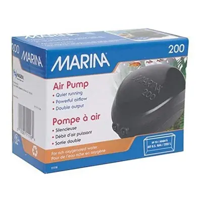 Marina Double Outlet Air Pump for Aquariums upto Litre