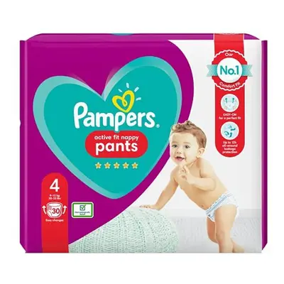 Pampers Active Fit Nappy Pants Size 4, 9-15kg, Nappies