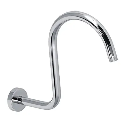 S Shape Shower Arm, Gooseneck Shower Arm Extension Solid Stainless Steel Fixed Shower Head Repla