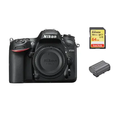 NIKON D7200 Body + SanDisk Extreme 64G SD card + EN-EL15B Battery