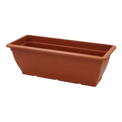 (6) Extra Large 60cm Plastic Planter Plant Pot Plastic Trough Planter Terracotta