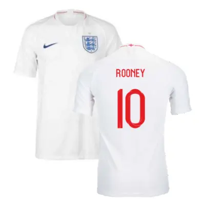 (S) England Authentic Home Shirt (Rooney 10)