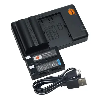 DSTE 2PCS NP-400 D-LI50 (2300mAh/7.4V) Battery Charger Set Compatible for Pentax K10D, K20D Came