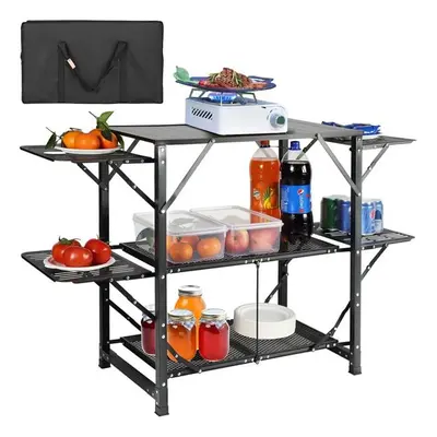 Vevor BJKYDCFHSBDSTYUGSV0 49.6 in. Aluminum Camping Kitchen Table