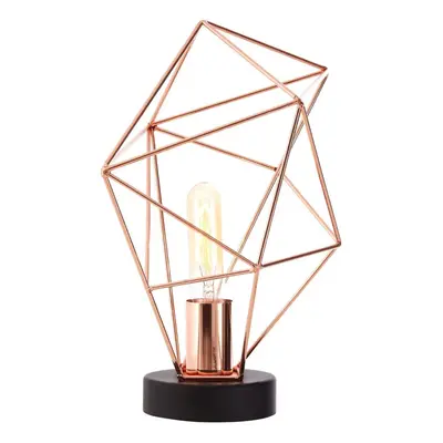 Premier Housewares Wyra Copper Finish Table Lamp