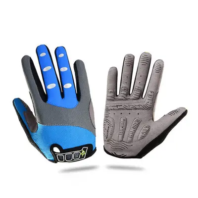 (Blue, M) Winter Sports Cycling Skiing Touch Screen Shockproof Gloves