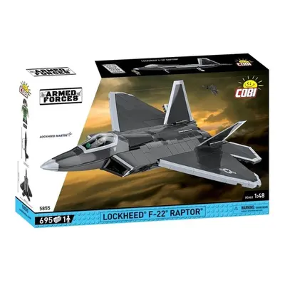 COBI Lockheed F-22 Raptor Armed Forces 1:48 Brick Model 695pcs