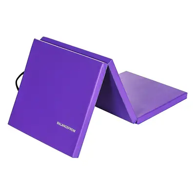 BalanceFrom 2" Thick Tri-Fold Folding Exercise Mat w/ Carrying Handles