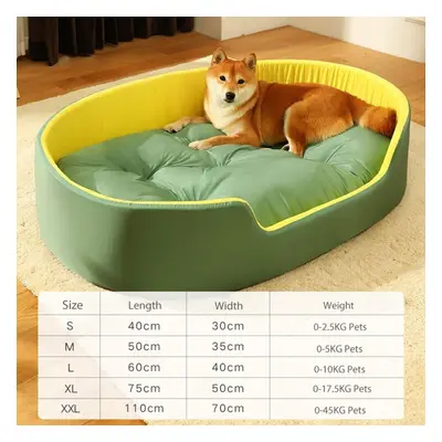 ( Green, 2XL) Pet Dog Bed Warm Cushion for S/Medium Large Dogs Sleeping Beds