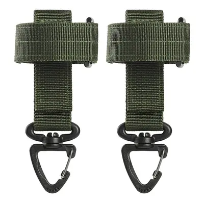 (Army Green) Multipurpose Glove Hook Military Fan Outdoor Tactical Gloves Climbing Rope Storage 