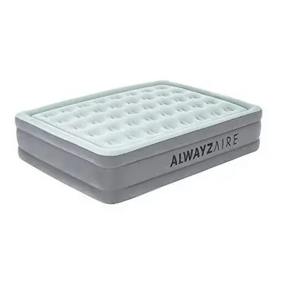 Bestway AlwayzAire Airbed Inflatable Mattress with Built-In Dual Inflation Air Pump, Queen