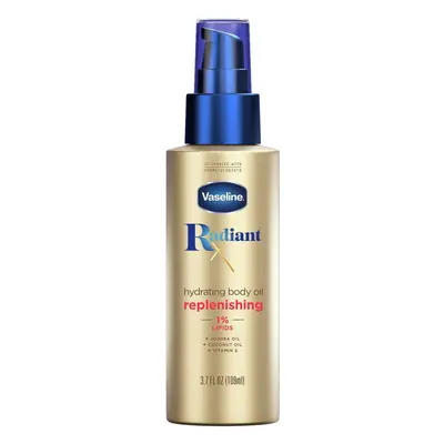 Vaseline Radiant X Replenishing and Hydrating Body Oil with 1% Lipids Jojoba Oil Coconut Oil & V