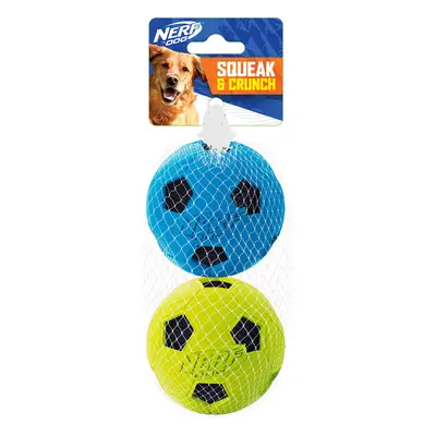 Nerf Dog Soccer Ball Dog Toy with Interactive Crunch Lightweight Durable and Water Resistant Inc