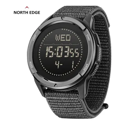 (black) North Edge Apls Men&apos;s Carbon Fiber Digital Watch Shock Militray Sports Super Light 