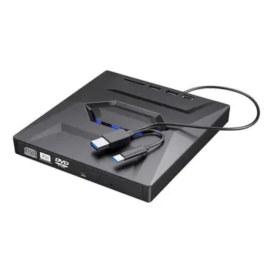 (black) Laptop External Dvd Drive Portable High Speed Read Write Type-c Usb 3.0 Dvd Rw Vcd Compa