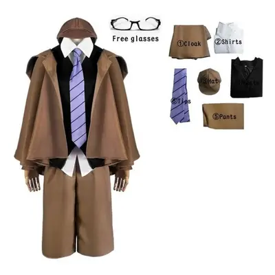 (as the picture, S) Edogawa Rampo Cosplay Bungo Stray Dogs Edogawa Rampo Cosplay Costume Detecti