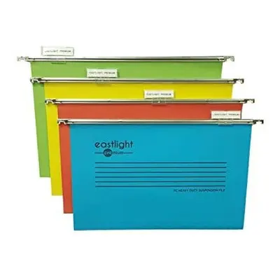 Eastlight Premium Suspension Files, Foolscap, Filing Cabinet. with Tabs and Inserts. [Pack ] 100