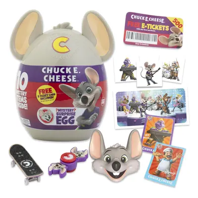 Chuck E. Cheese Mystery Egg Collectible Figure & Accessories E Tickets pc Mystery Suprises Offic