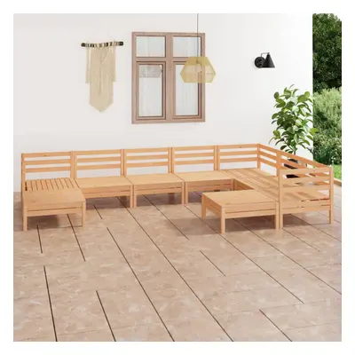 vidaXL Piece Garden Lounge Set Solid Wood Pine