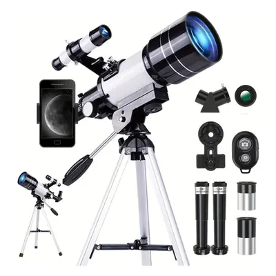 (as the picture) 150x Telescope, 70mm Aperture Telescope For Adults High Powered, Portable Astro