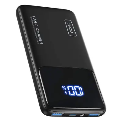 INIU Power Bank, 20W PD3.0 QC4.0 Fast Charging USB C 10500mAh LED Display Portable Charger, Slim