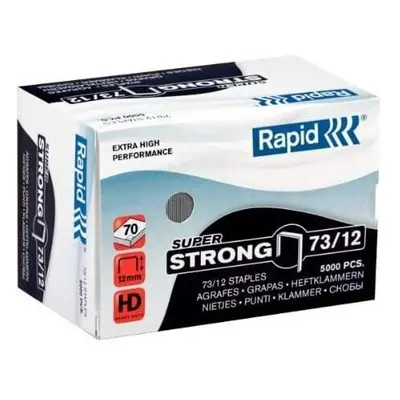 Rapid 73/12 Super Strong Staples, Hard Galvanised Wire, mm Leg Length Sheets, Pack of - stainles