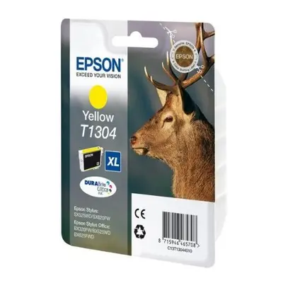 Epson C13T13044010 T1304 Stylus High Yield Ink Cartridge, Yellow, Genuine