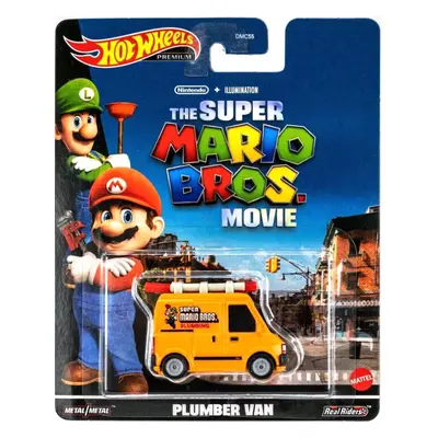 Hot Wheels Mario Movie Plumber Van 1:64, (HKC19)