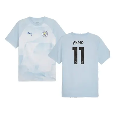 (SB) Man City Prematch SS Jersey (Silver Sky) - Kids (Hemp 11)